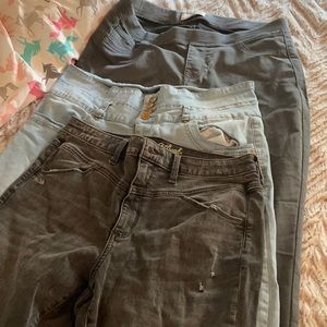 3 pair jeans size 10-12
